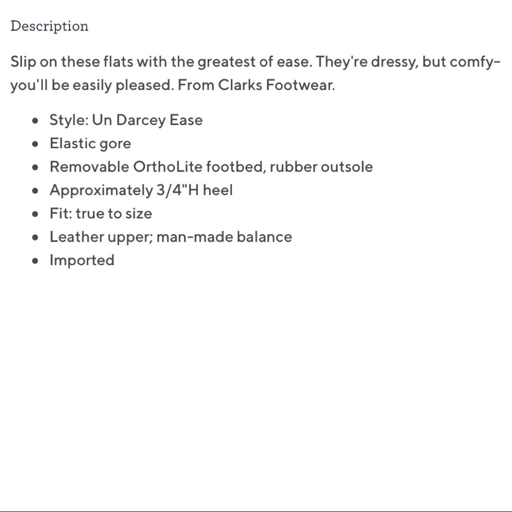 NIB Clarks Un Darcey Ease Slip On Ballet Flats - Picture 12 of 12